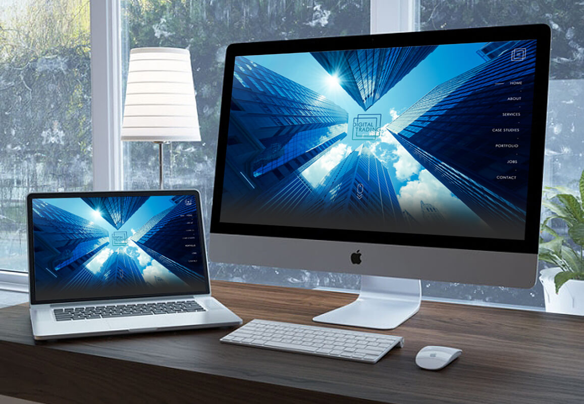 Digital Trading on Laptop screen